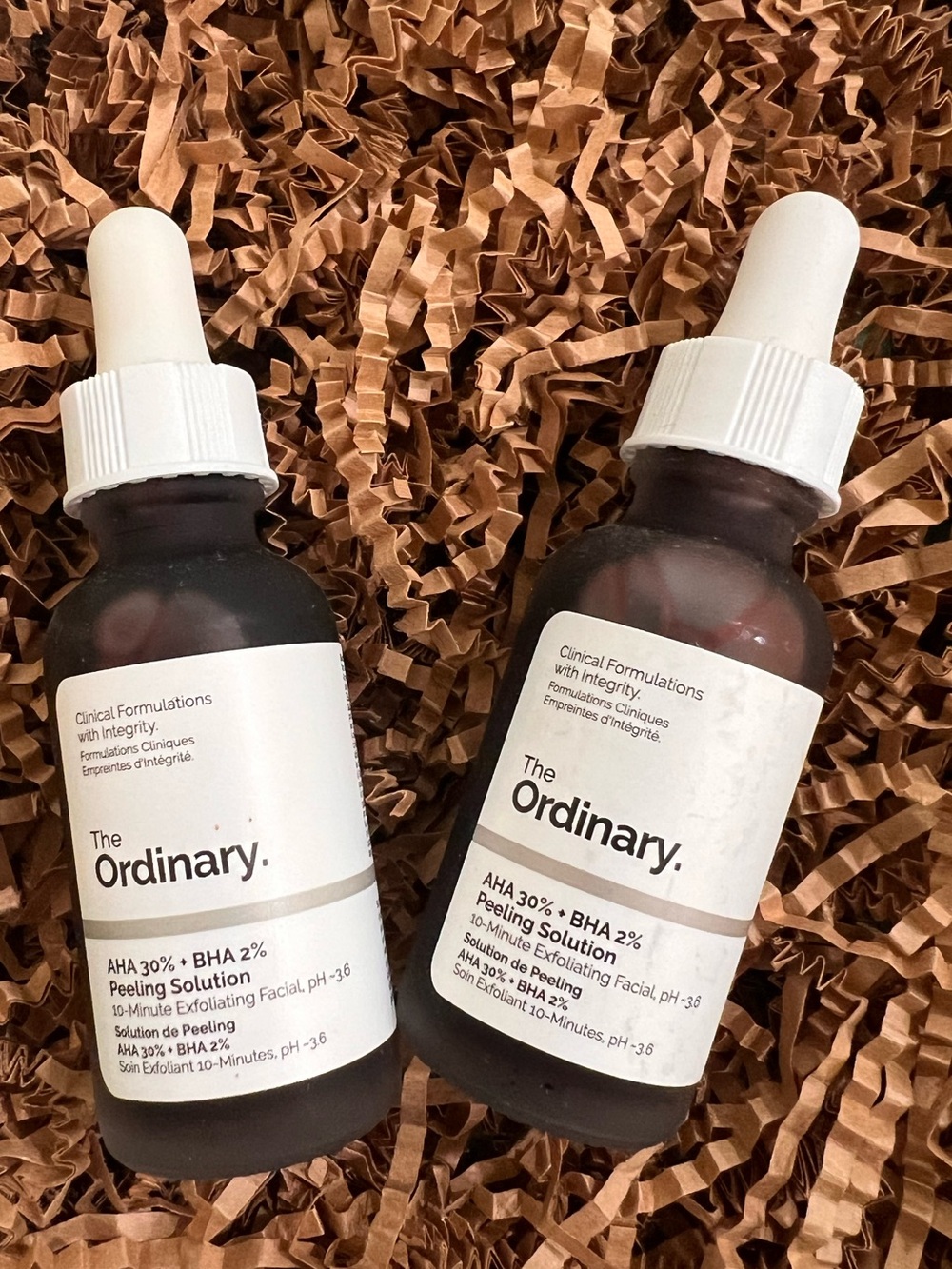 2 New The Ordinary~AHA 30% + BHA 2% High-Strength Peeling Solution Brightening